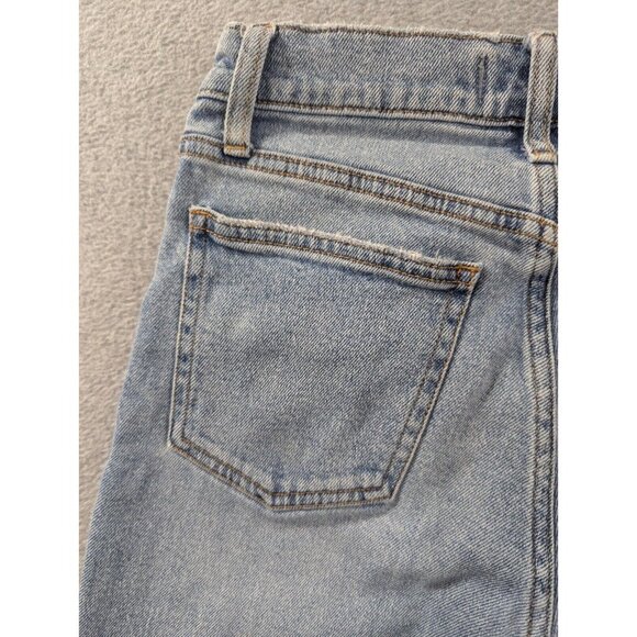 Abercrombie Fitch Jeans Womens Size 00 Blue The Mom High Rise Faded Whiskers Y2K - Picture 9 of 13